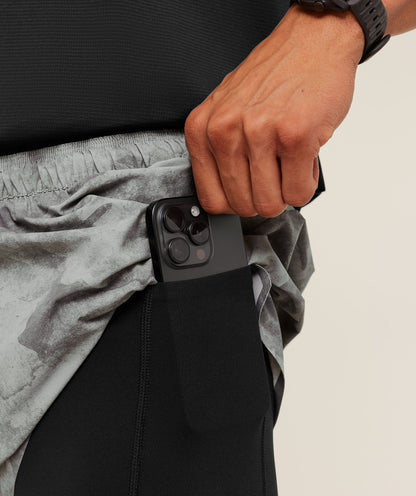 Gymshark Running Elite 2 in 1 5" Shorts - Smokey Grey/Black