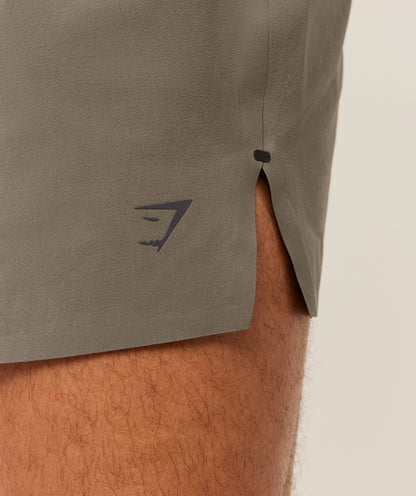 Gymshark Running Elite 5" Short - Camo Brown