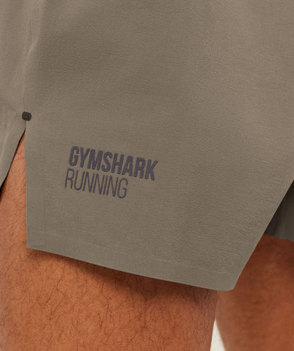 Gymshark Running Elite 5" Short - Camo Brown