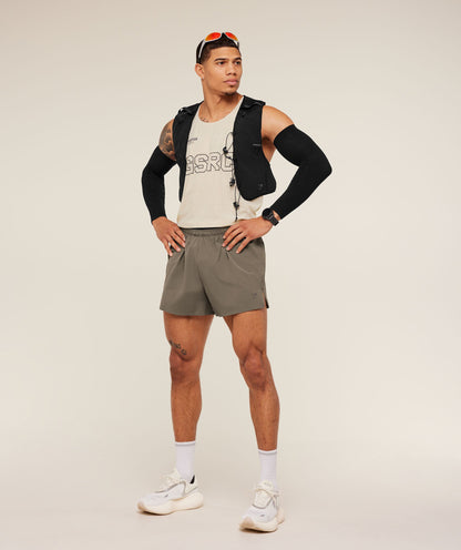 Gymshark Running Elite 5" Short - Camo Brown