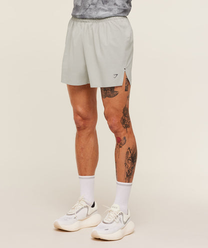 Gymshark Running Elite 5" Short - Stone Grey