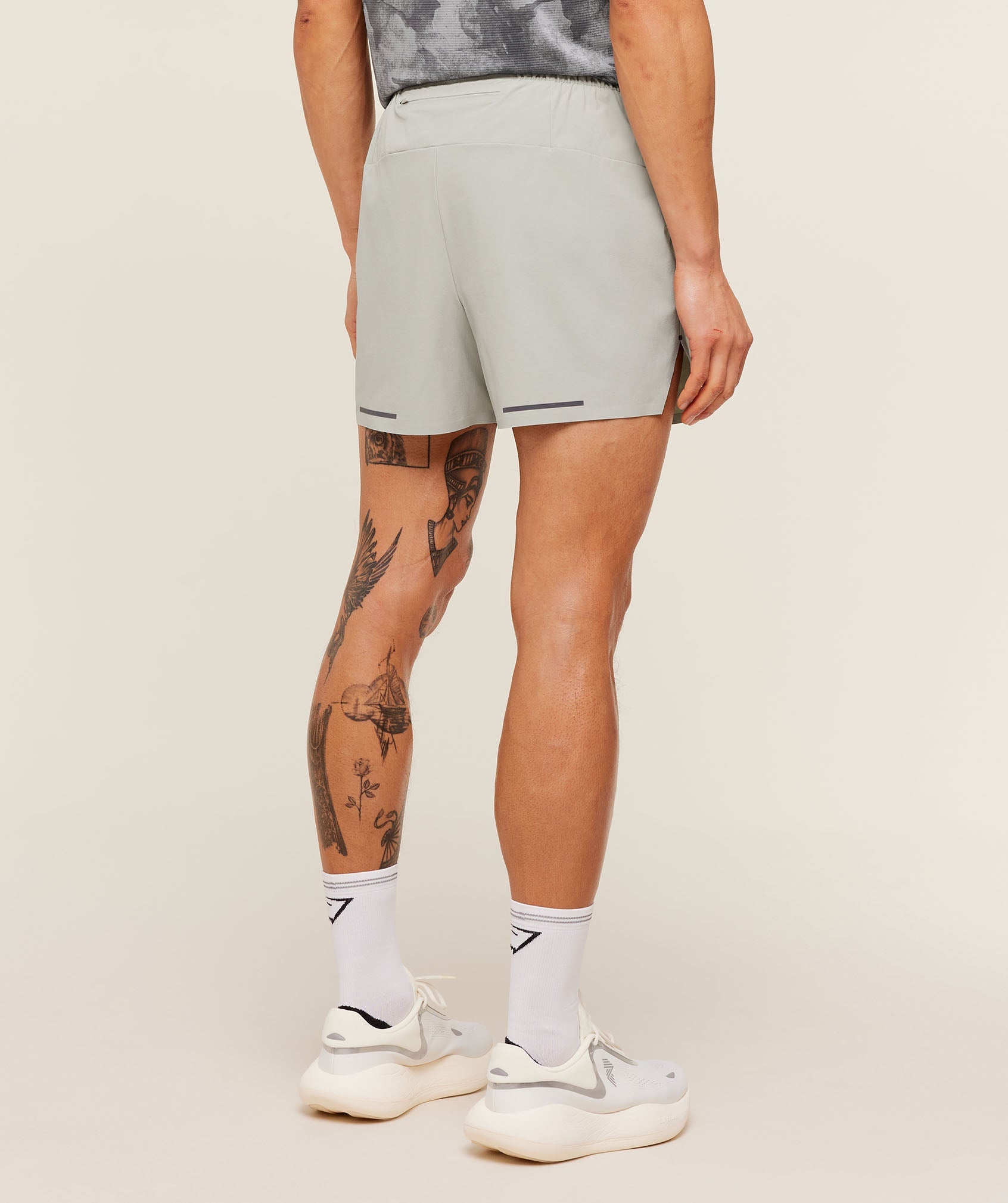 Gymshark Running Elite 5" Short - Stone Grey
