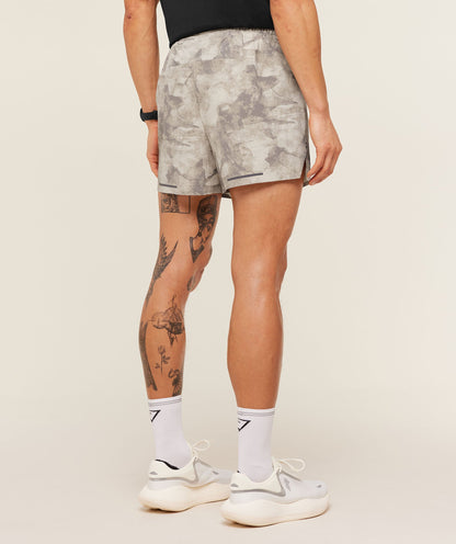 Gymshark Running Elite 5" Short - Pebble Grey