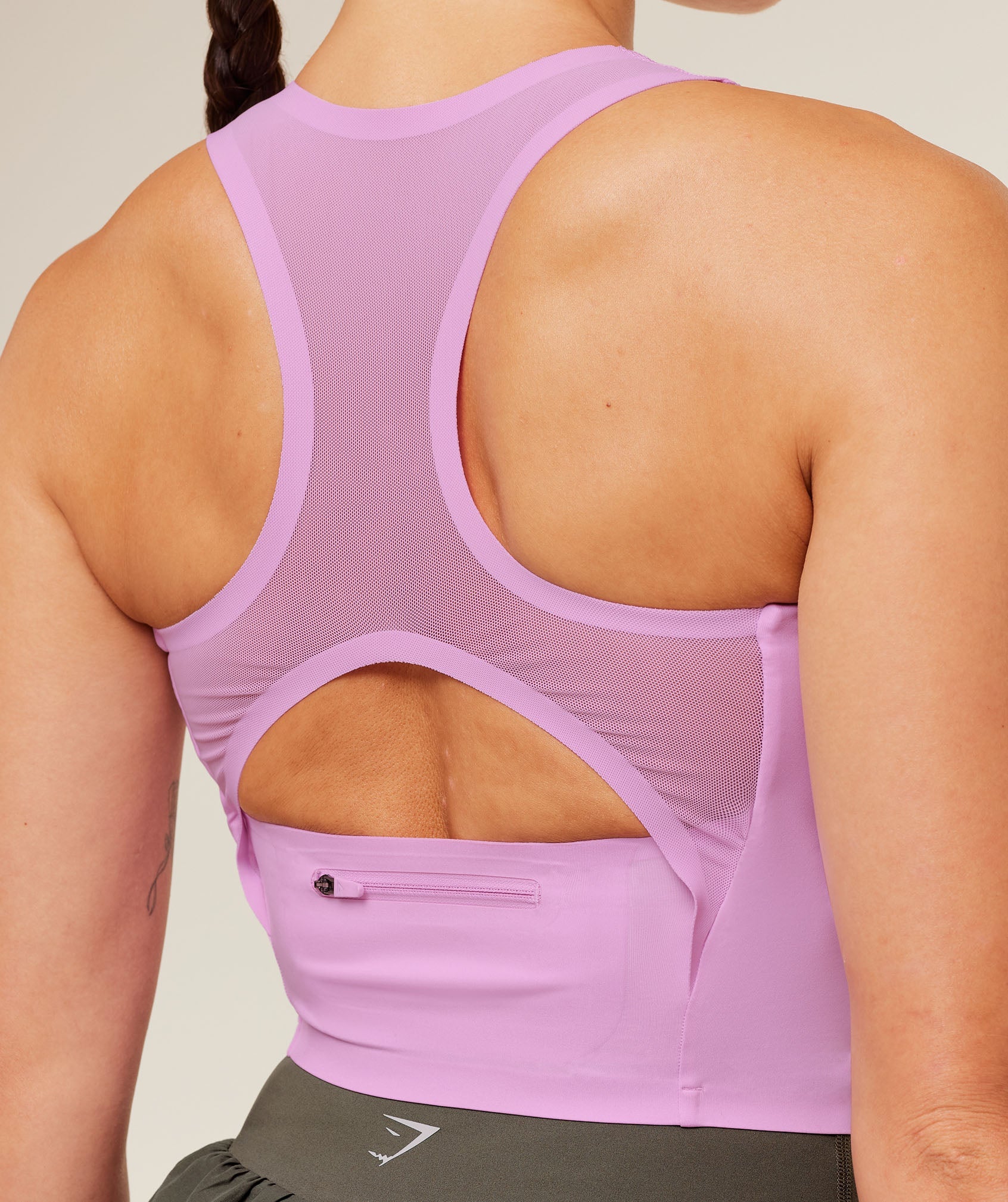 Gymshark Running Elite Bodyfit Tank - Sour Pink