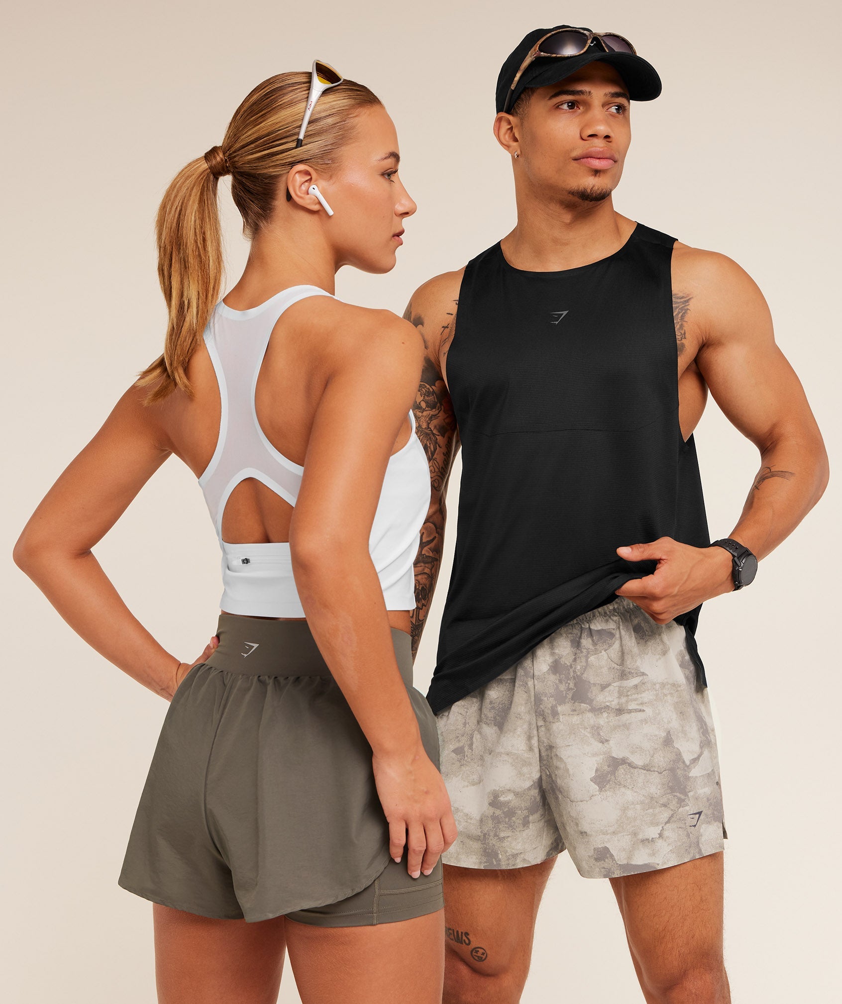 Gymshark Running Elite Bodyfit Tank - White