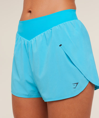 Gymshark Running Elite 4" Loose Fit Shorts - Brand Blue