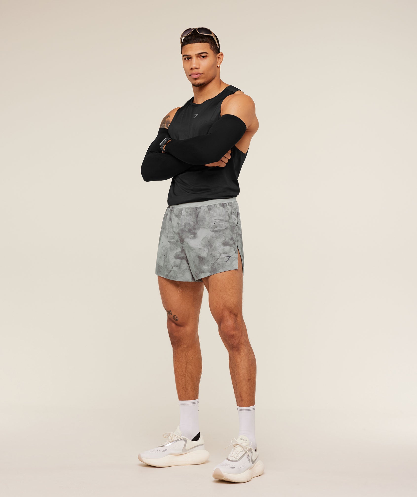 Gymshark Running Elite Race 5" Short - Smokey Grey