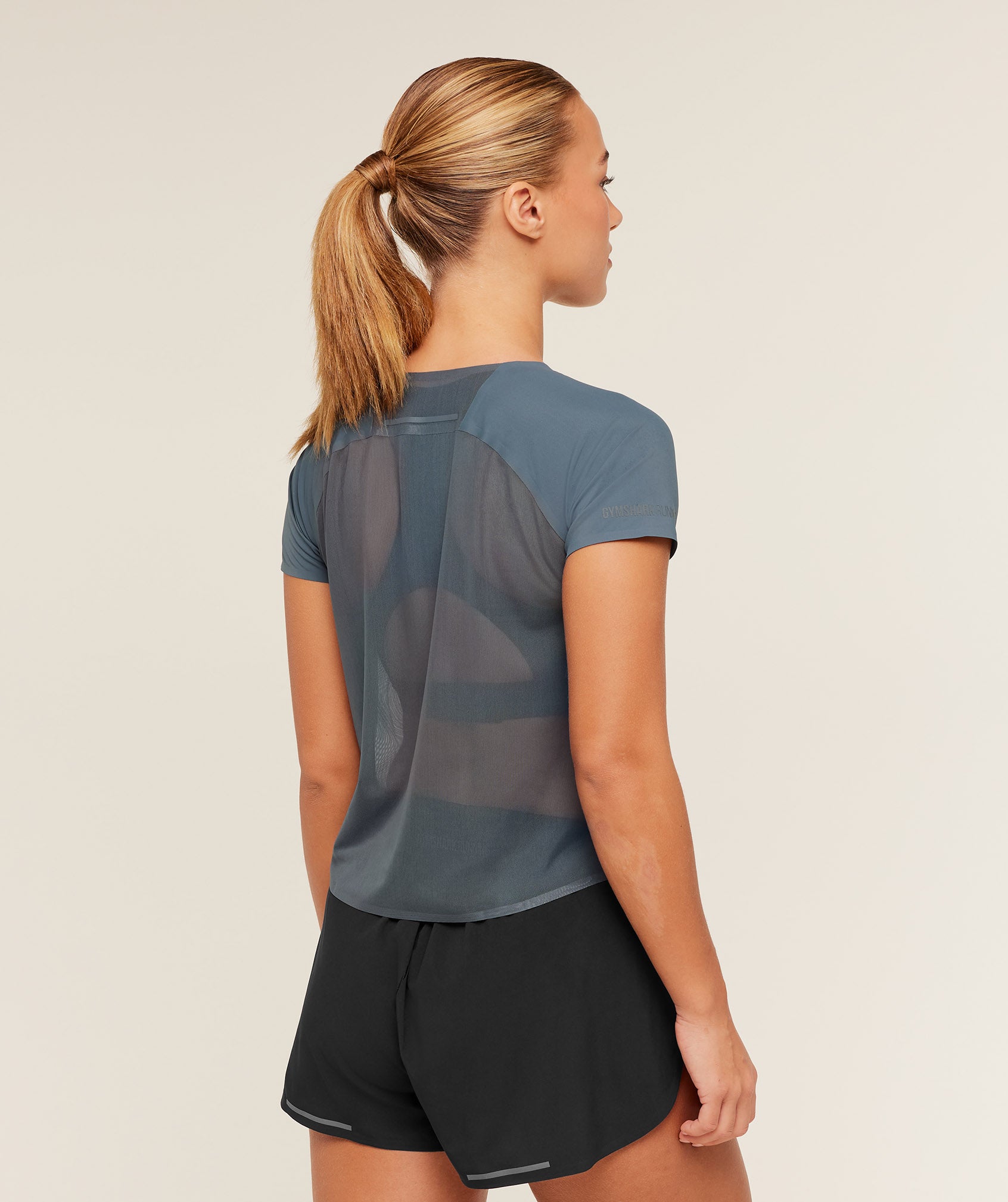 Gymshark Running Elite T-Shirt - Titanium Blue