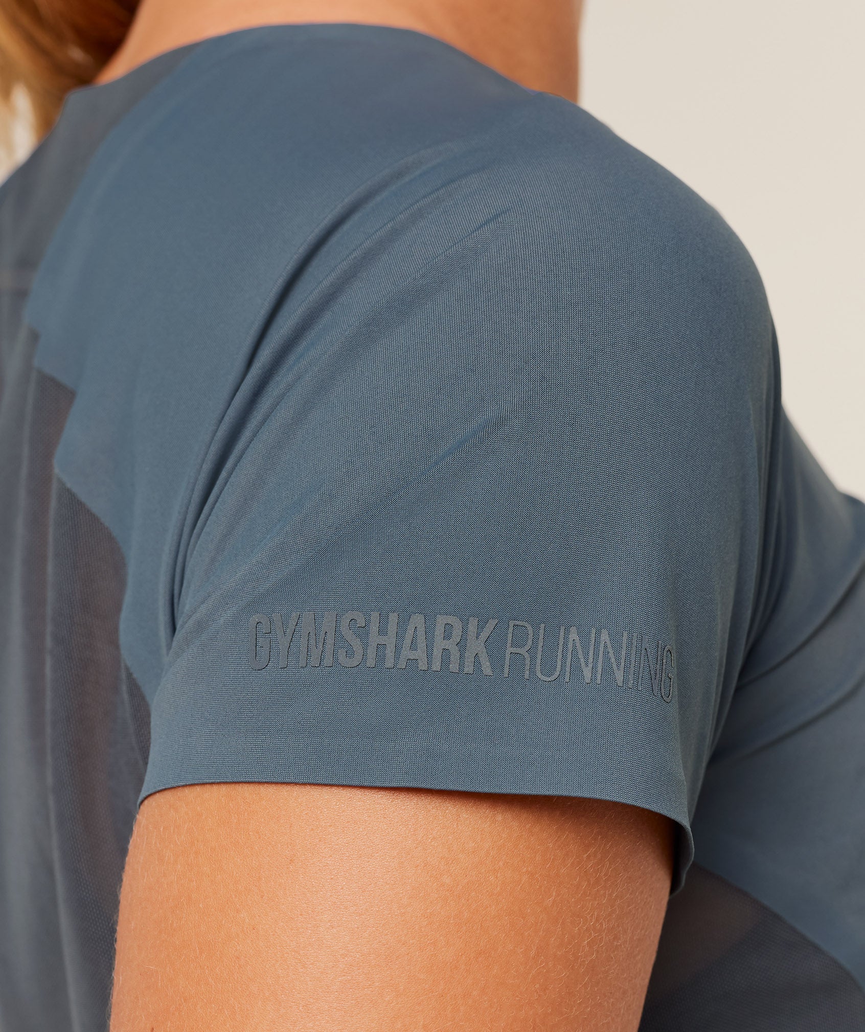 Gymshark Running Elite T-Shirt - Titanium Blue