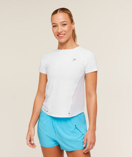 Gymshark Running Elite T-Shirt - White