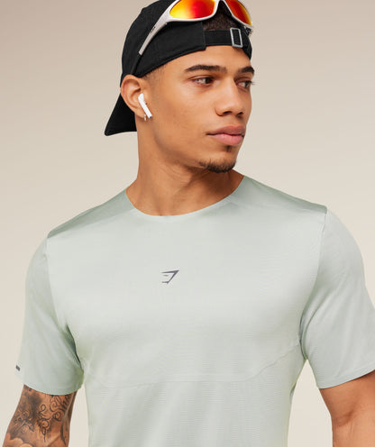 Gymshark Running Elite T-Shirt - Morning Blue