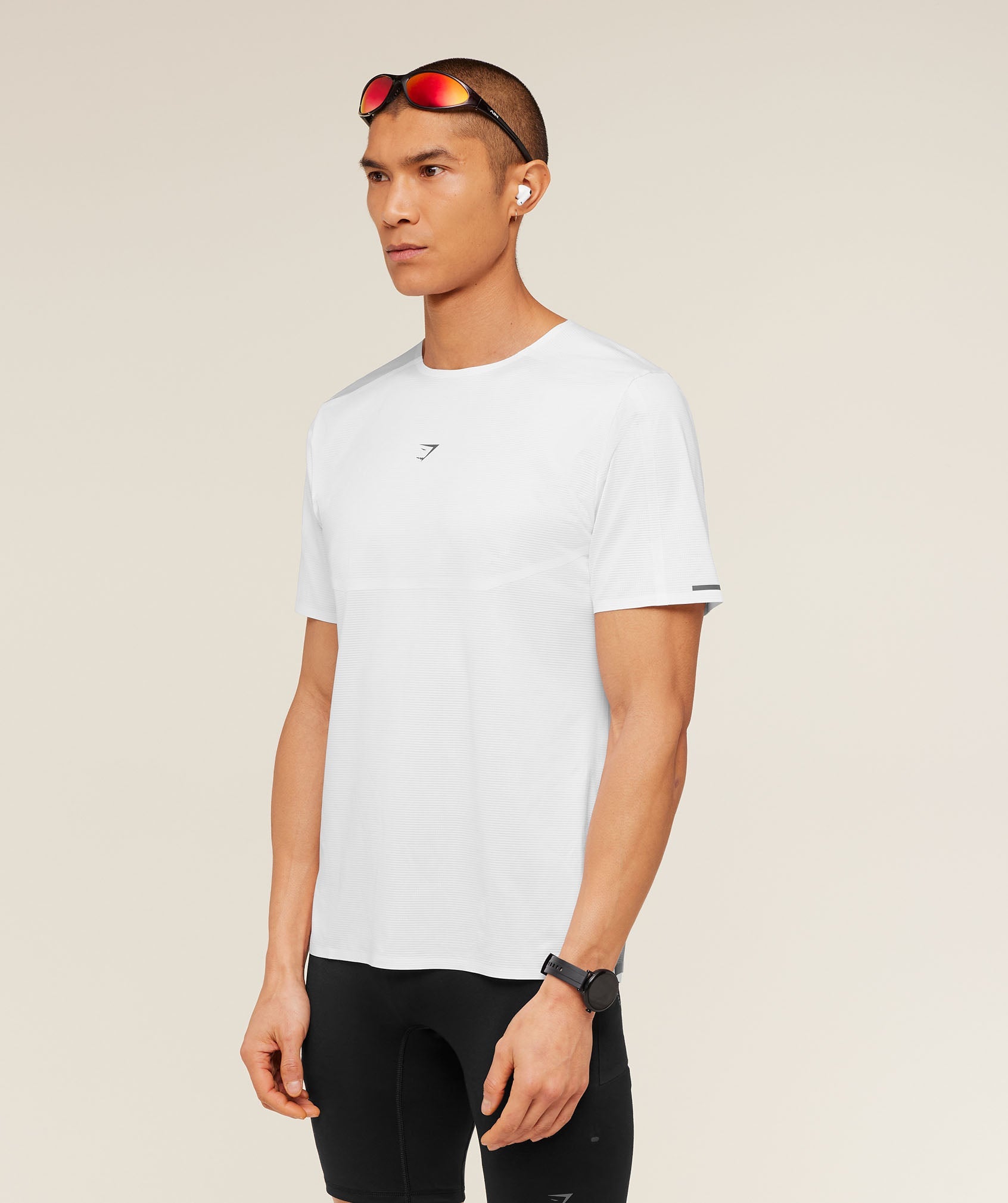 Gymshark Running Elite T-Shirt - White