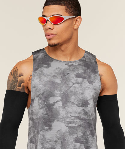 Gymshark Running Elite Tank - Smokey Grey/Black