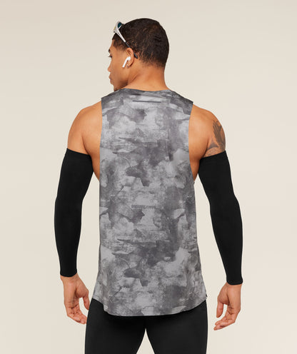 Gymshark Running Elite Tank - Smokey Grey/Black