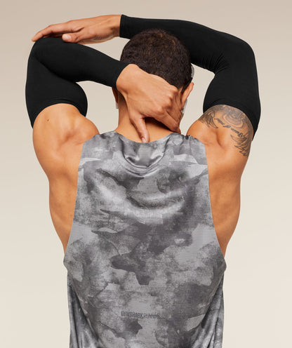 Gymshark Running Elite Tank - Smokey Grey/Black
