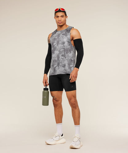 Gymshark Running Elite Tank - Smokey Grey/Black