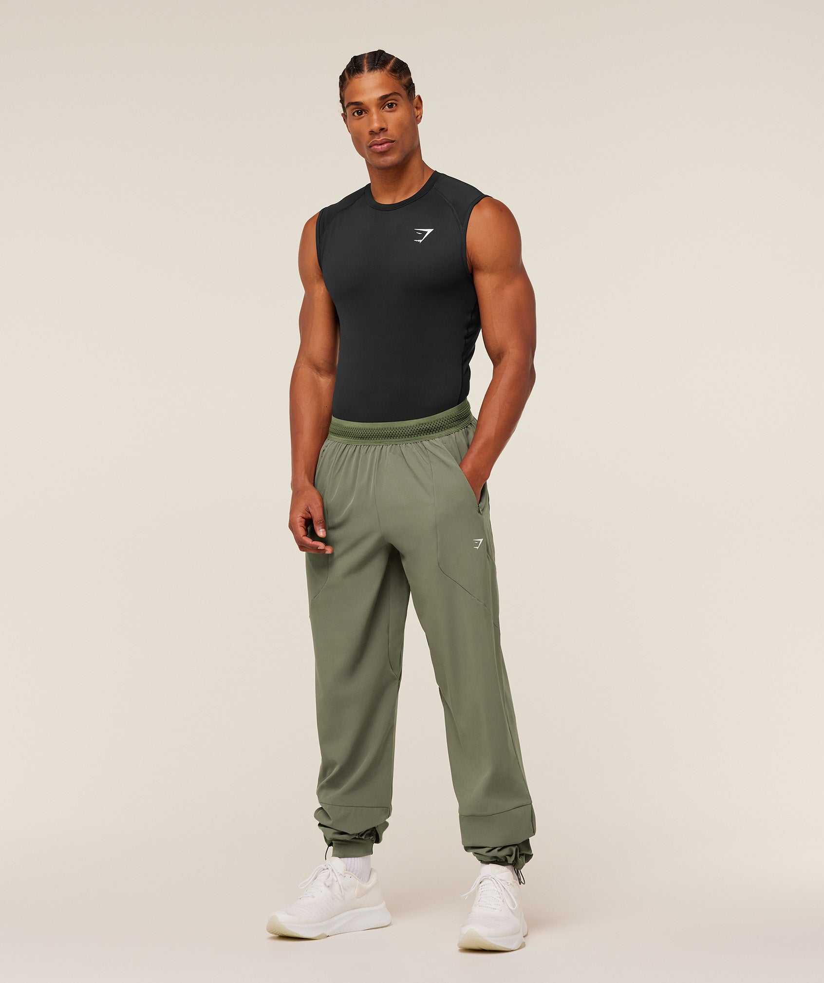 Gymshark Running Joggers - Base Green