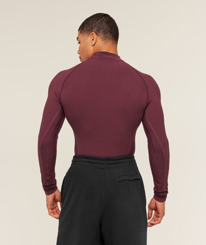 Gymshark Physique Long Sleeve T-Shirt - GS Impact Burgundy/GS Cherry Purple