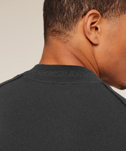 Gymshark Physique Long Sleeve T-Shirt - GS Onyx Grey/GS Black