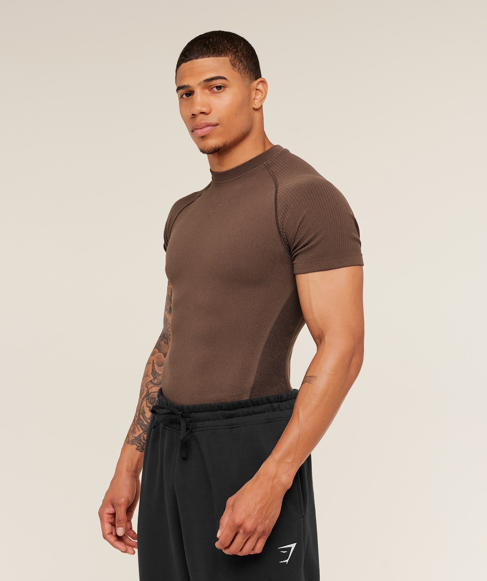 Gymshark Physique T-Shirt - Soft Brown/Archive Brown