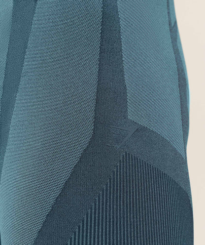 Gymshark Seamless Running Half Tight -  Stealth Blue /  Storm Blue