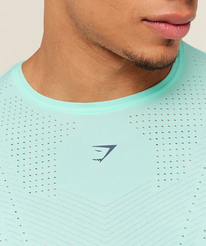 Gymshark Seamless Running T-Shirt -  Pop Turquoise