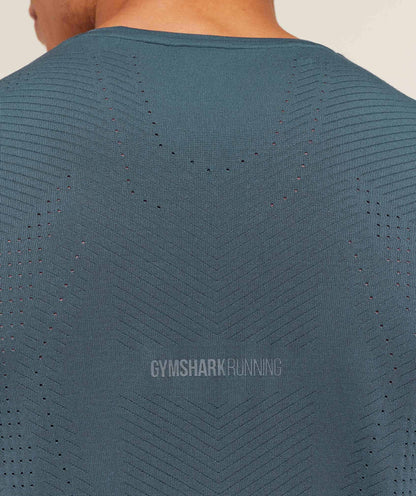 Gymshark Seamless Running T-Shirt - GS Stealth Blue
