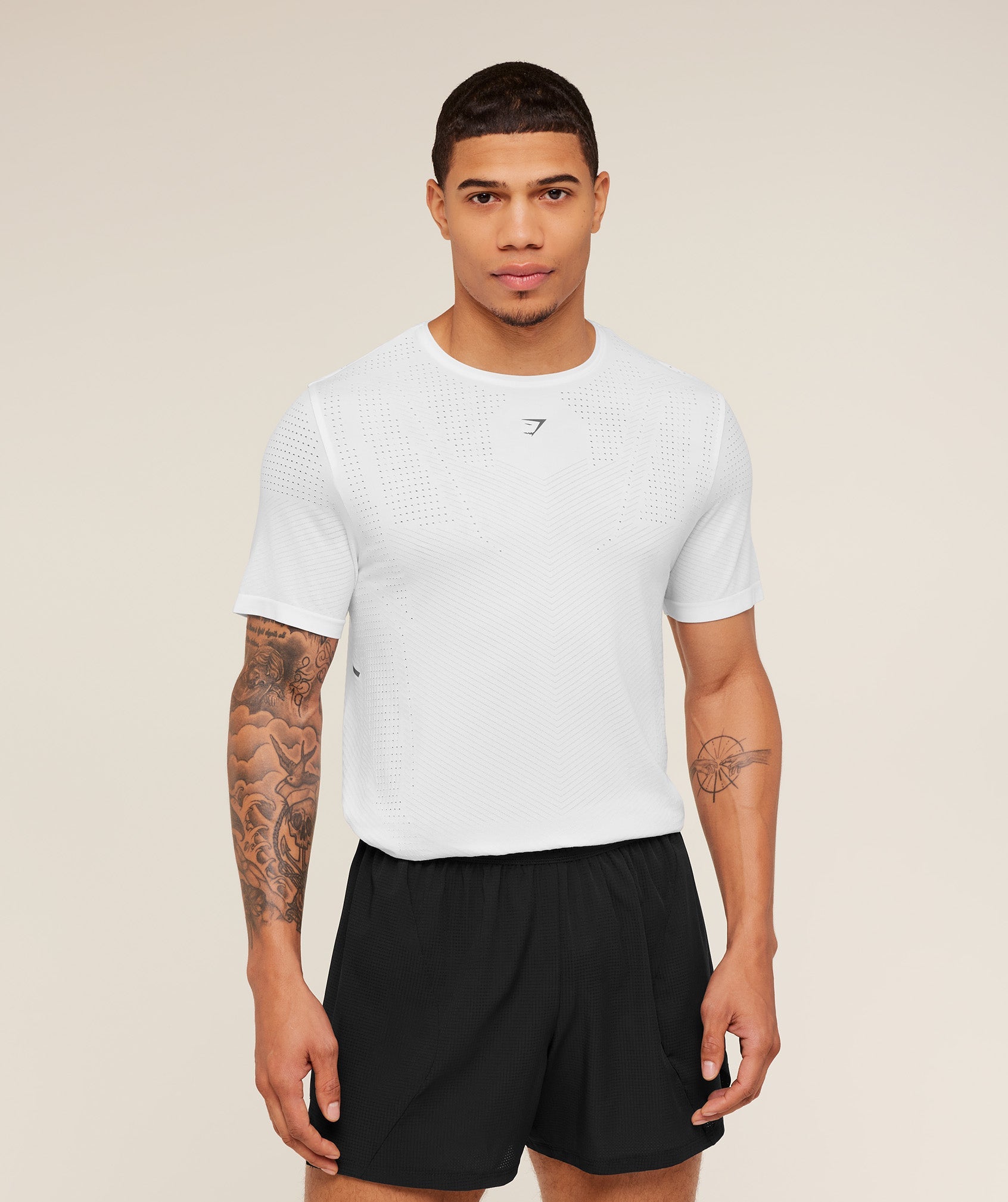 Gymshark Seamless Running T-Shirt - GS White