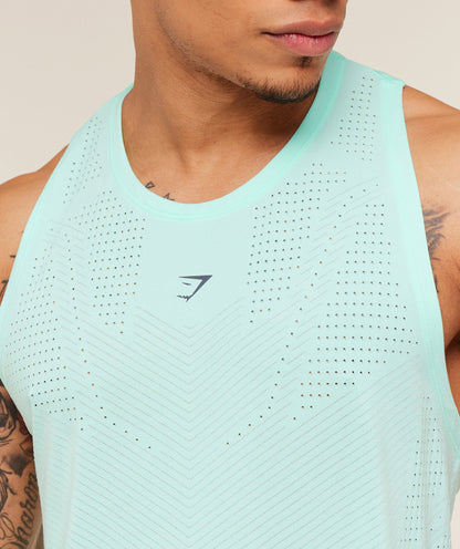 Gymshark Seamless Running Tank -  Pop Turquoise