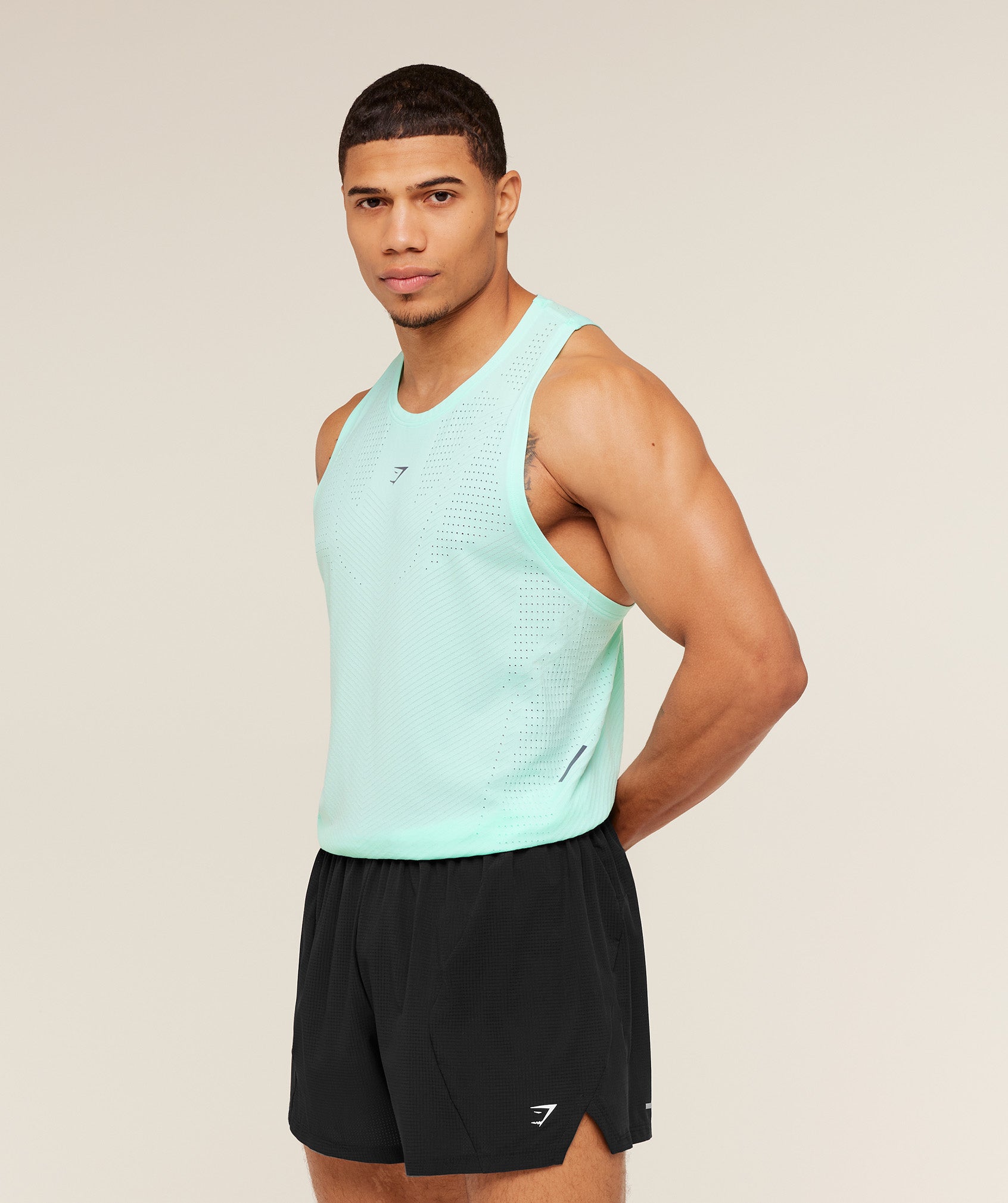Gymshark Seamless Running Tank -  Pop Turquoise