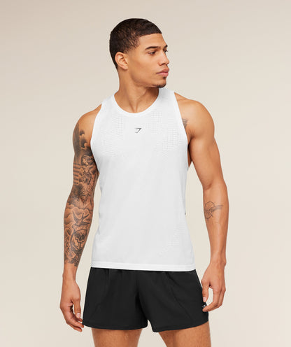 Gymshark Seamless Running Tank - GS White