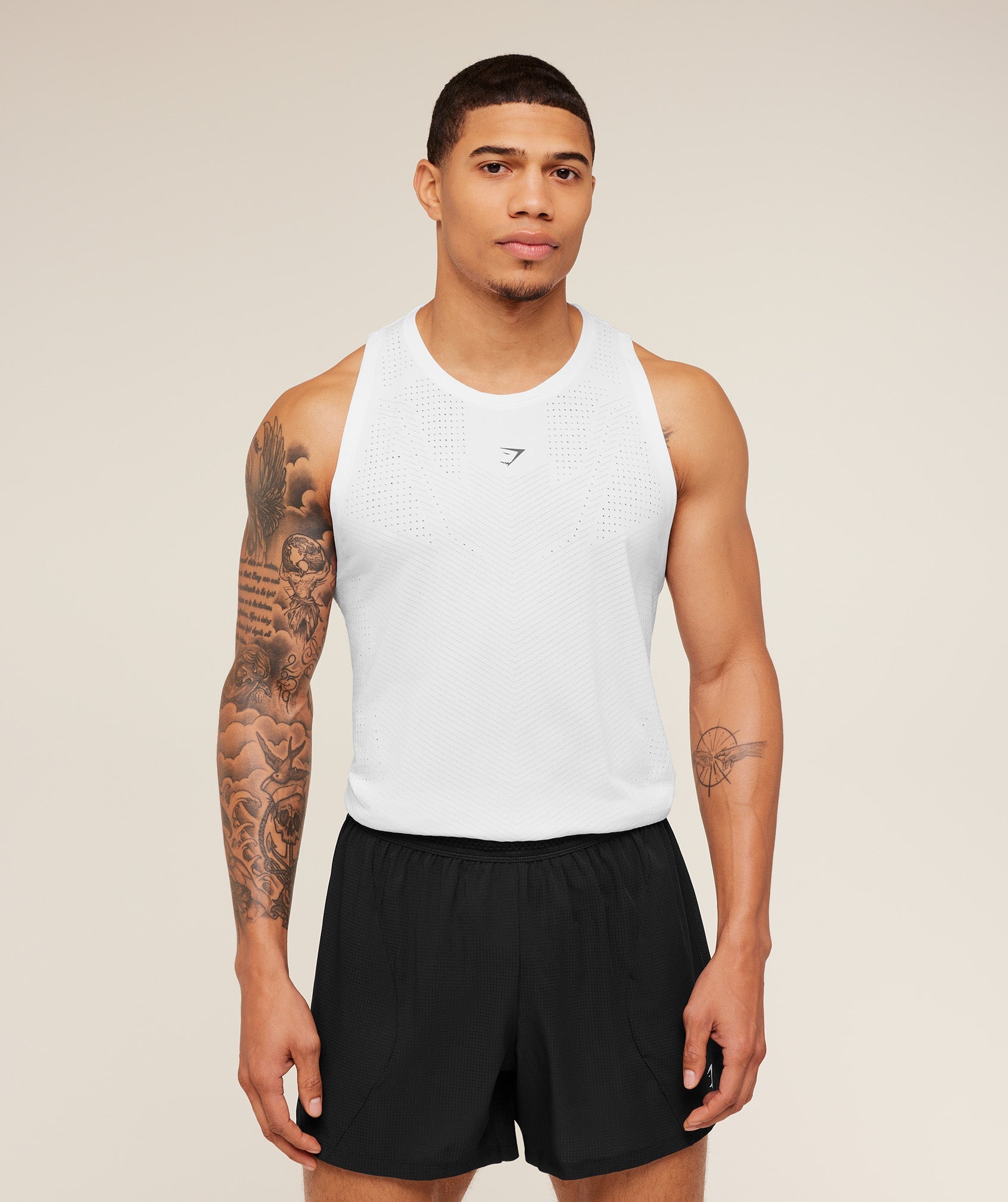 Gymshark Seamless Running Tank - GS White