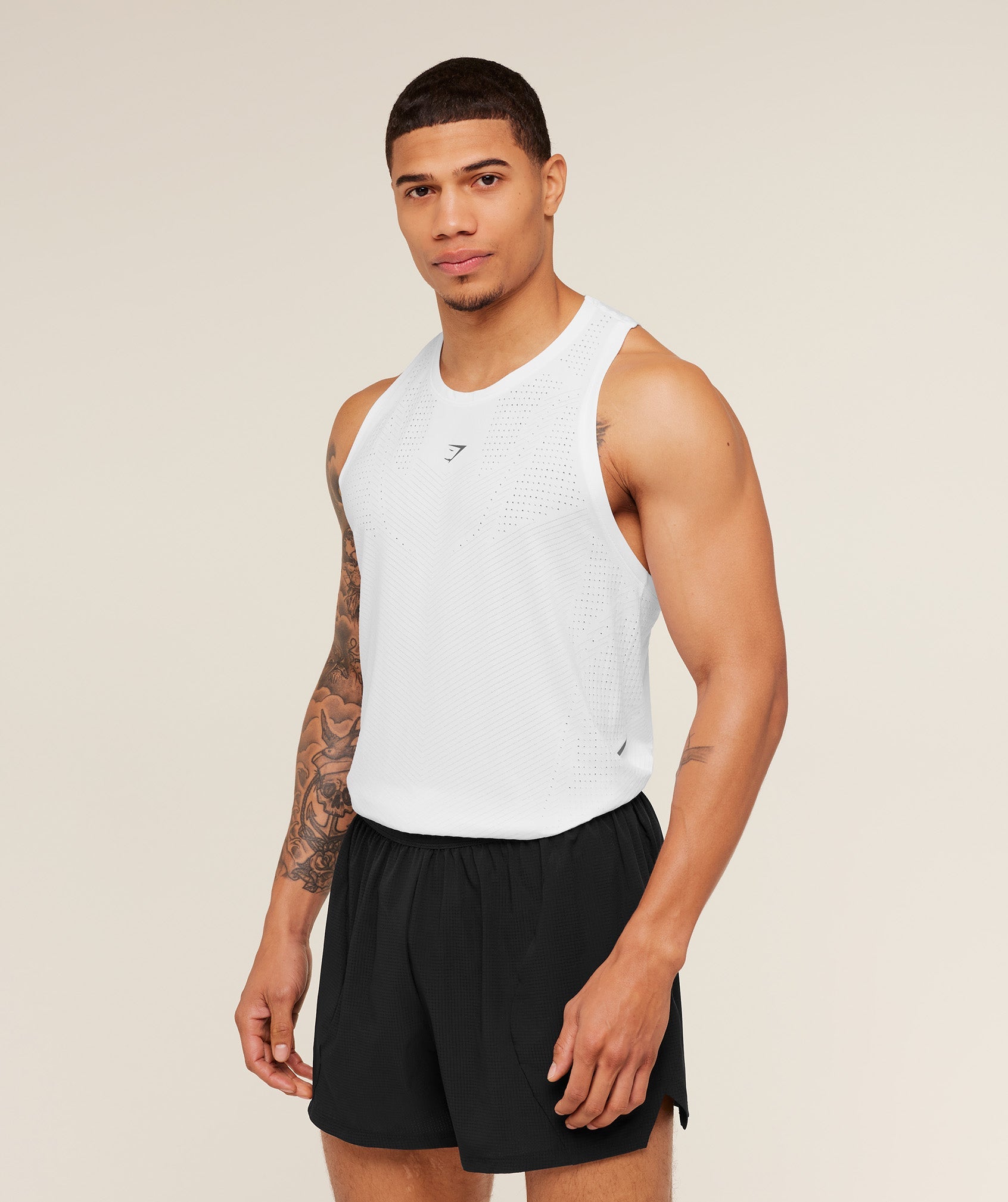 Gymshark Seamless Running Tank - GS White