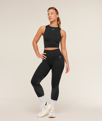 Gymshark Running Seamless Leggings - GS Black/GS Asphalt Grey