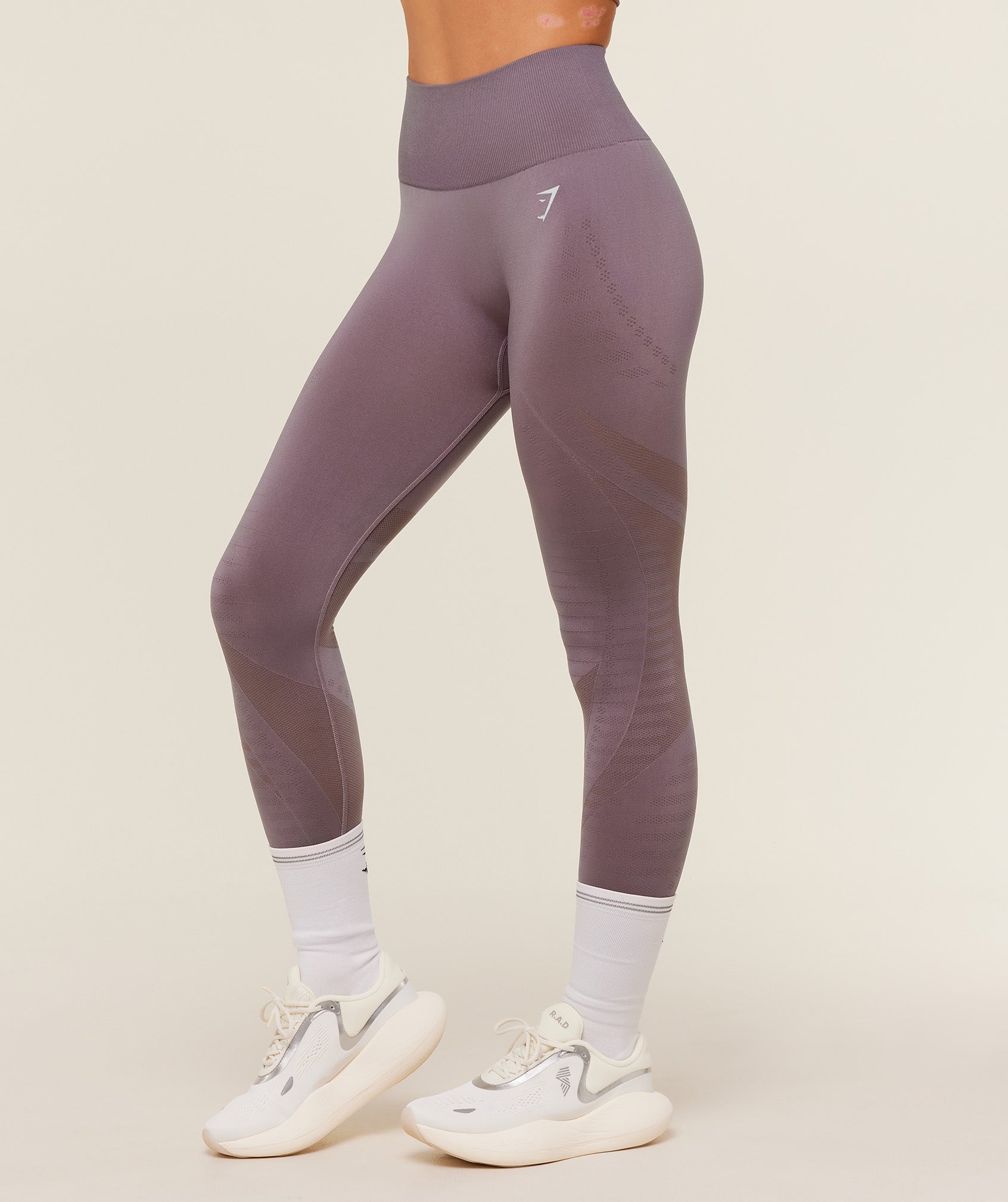 Gymshark Running Seamless Leggings - Dusk Purple/Walnut Mauve