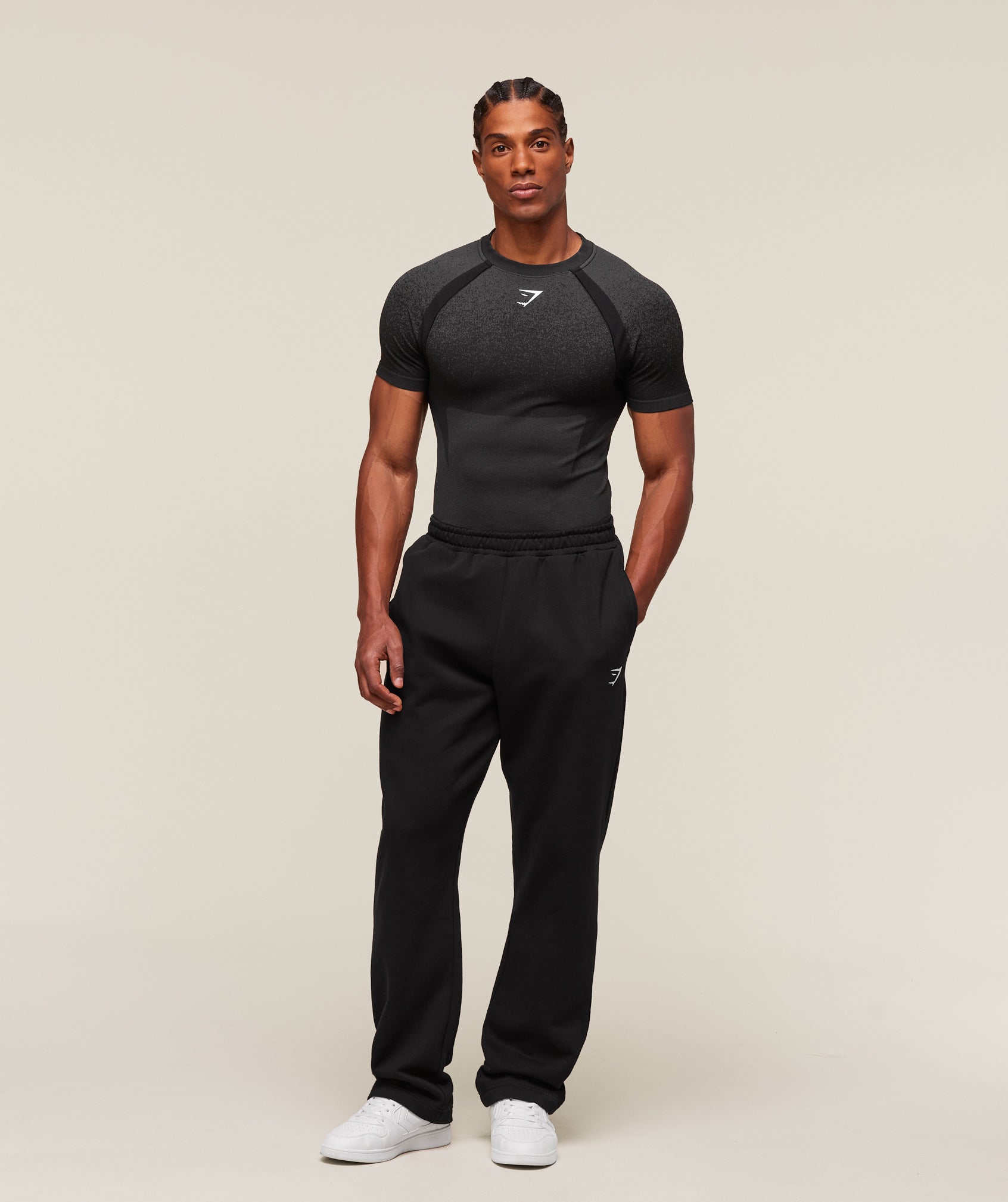 Gymshark Shadow Seamless T Shirt - Black