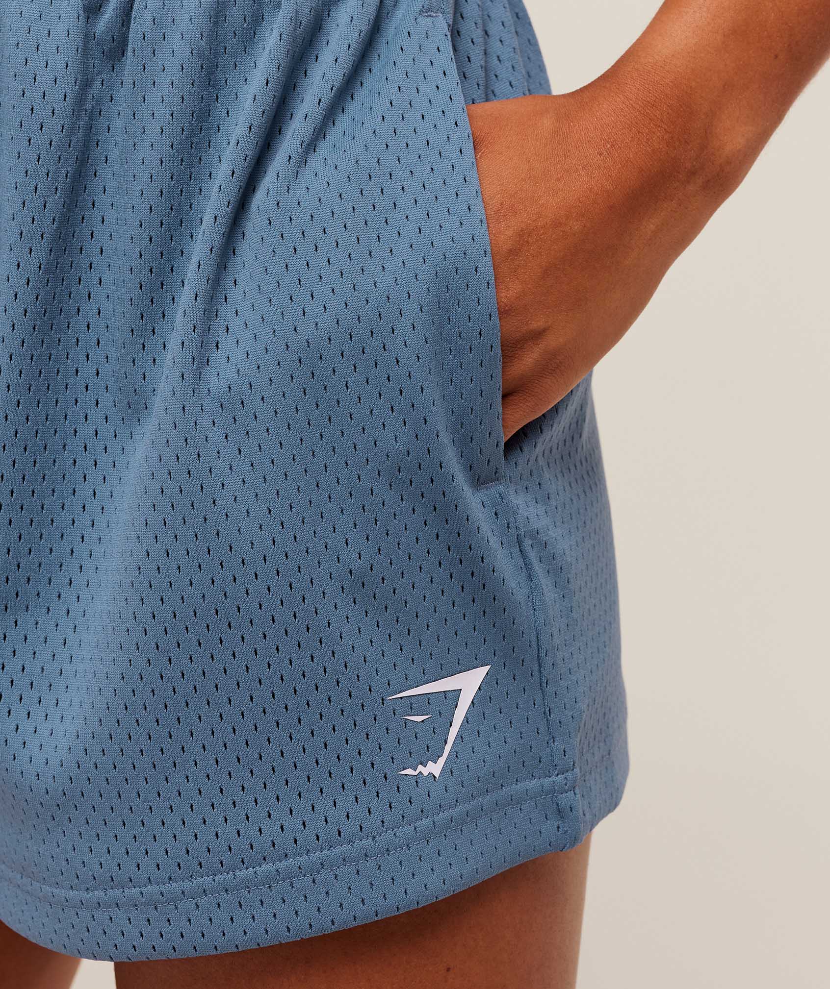 Gymshark Lifting Club Mesh Shorts - Worn Blue