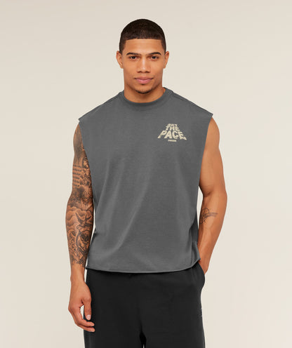 Gymshark Set The Pace Tank - Graphite Grey