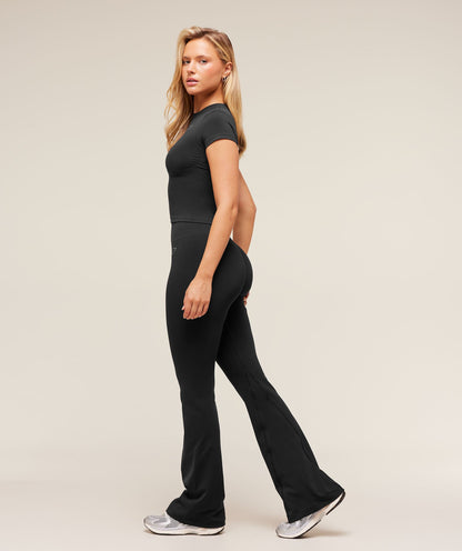 Gymshark Soft Sculpt Flared Leggings - Black
