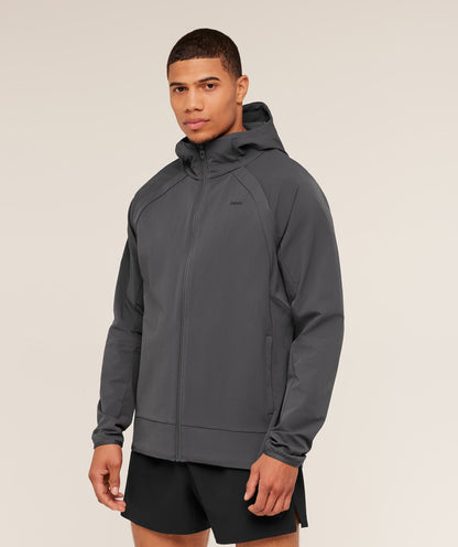 Gymshark Weekend Zip Through Shell Jacket -  Onyx Grey