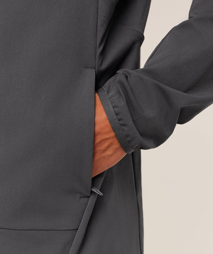 Gymshark Weekend Zip Through Shell Jacket -  Onyx Grey