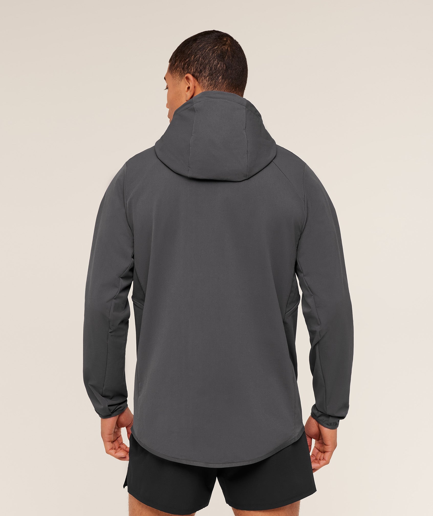 Gymshark Weekend Zip Through Shell Jacket -  Onyx Grey
