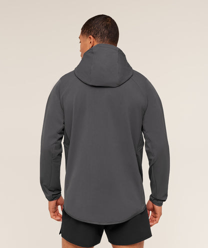 Gymshark Weekend Zip Through Shell Jacket -  Onyx Grey