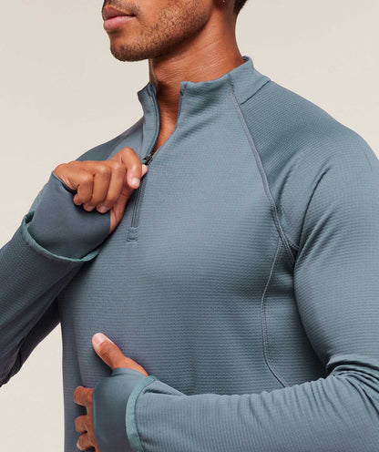 Gymshark Running 1/4 Zip - Iron Blue