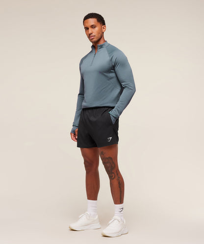 Gymshark Running 1/4 Zip - Iron Blue
