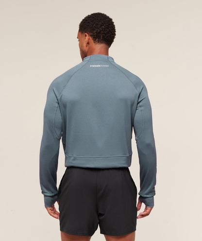 Gymshark Running 1/4 Zip - Iron Blue