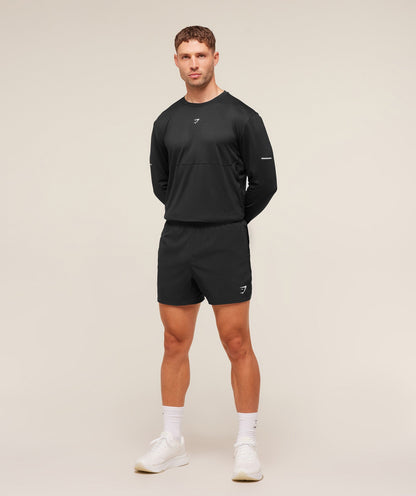 Gymshark Running Long Sleeve T-Shirt - Black