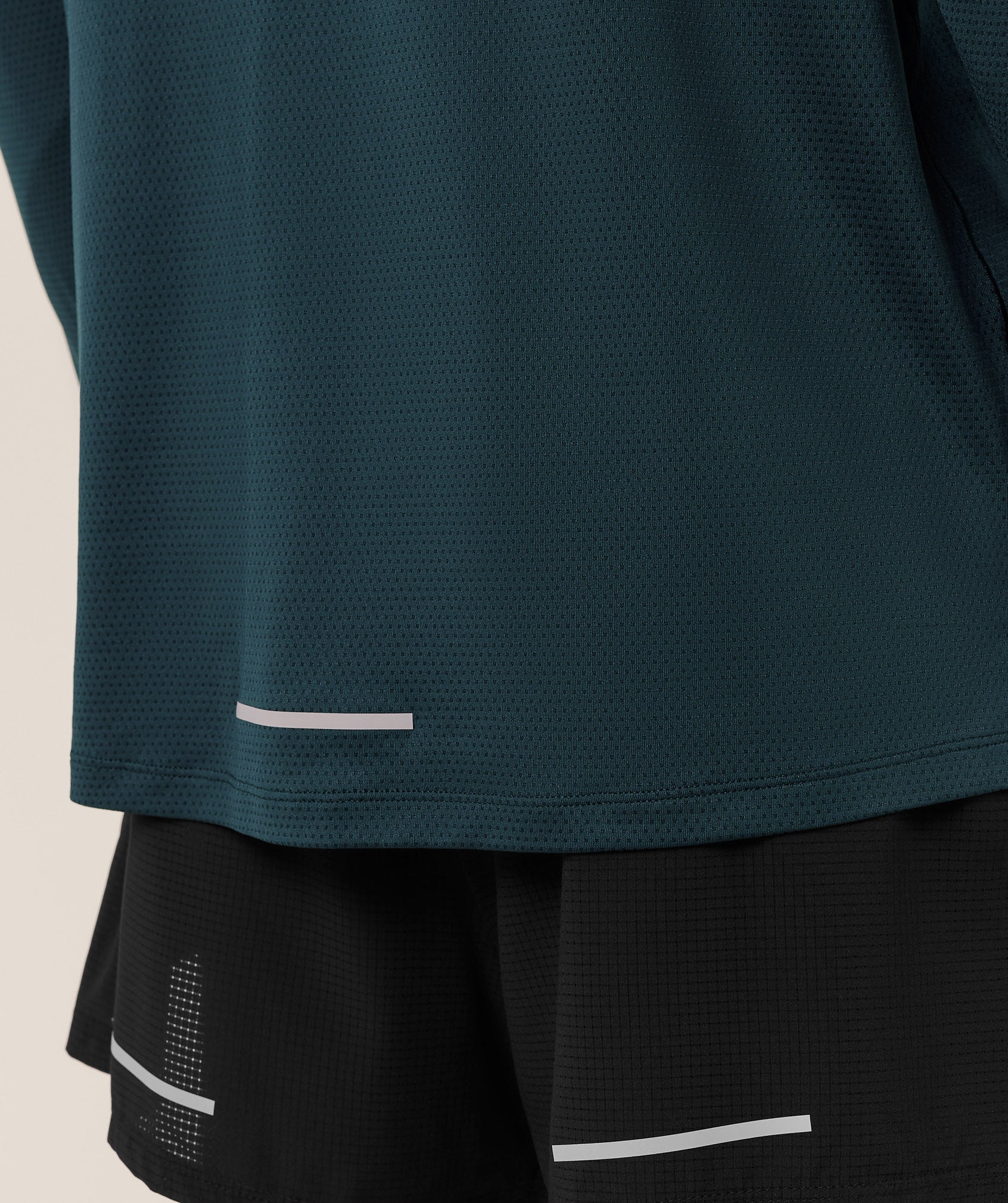 Gymshark Running Long Sleeve T-Shirt - Deep Petrol Blue