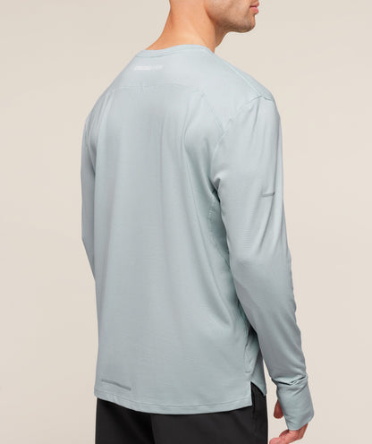 Gymshark Running Long Sleeve T-Shirt - Smoke Blue