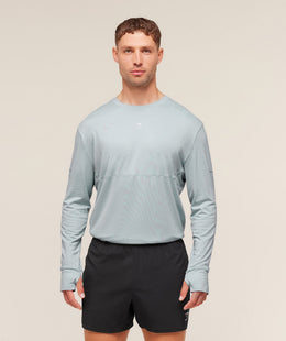 Gymshark Running Long Sleeve T-Shirt - Smoke Blue